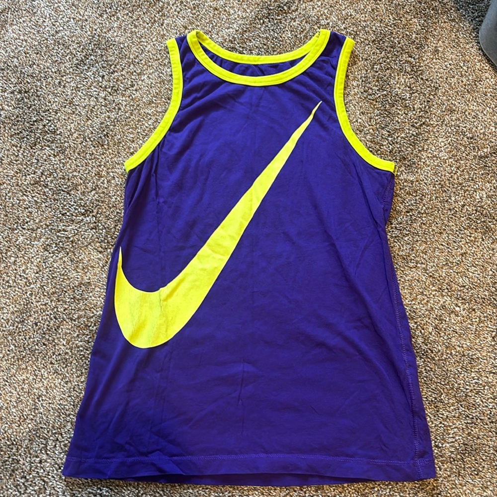 Nike Yellow and Purple Tank